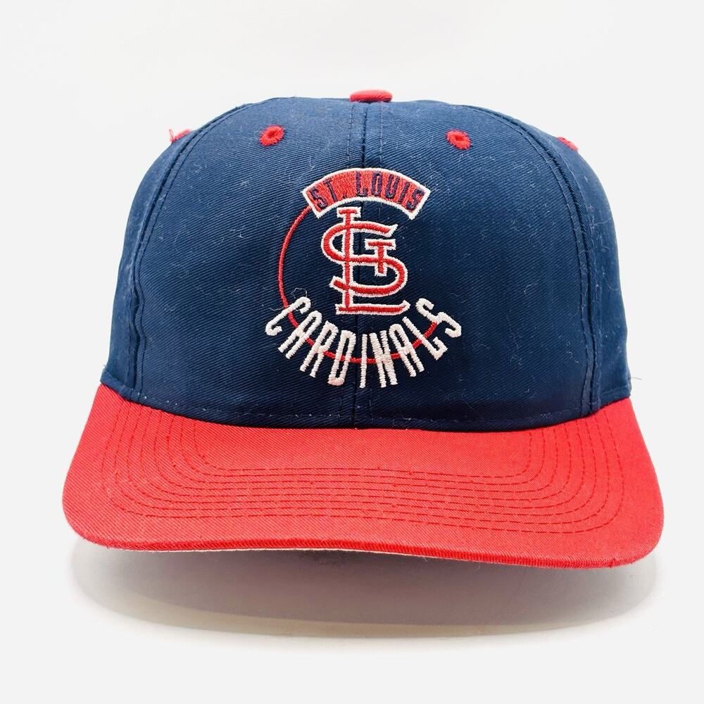 Vintage St Louis Cardinals Hat Snapback Baseball Cap Mens Blue 90s Logo 7